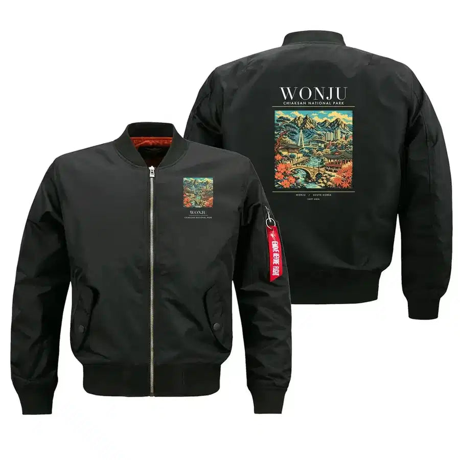 WONJU - Poster - Bomber Jacket - Black