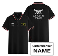 Thumbnail for Drone Pilot Stylish Polo T-Shirts (Double-Side) aviation design printed on soft cotton stylish double-side polo.
