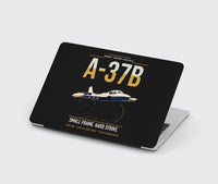 Thumbnail for A-37B Dragonfly design on black MacBook case