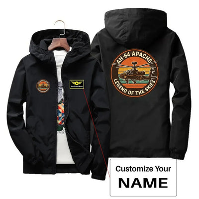 Customisable Retro Apache AH-64 Windbreaker