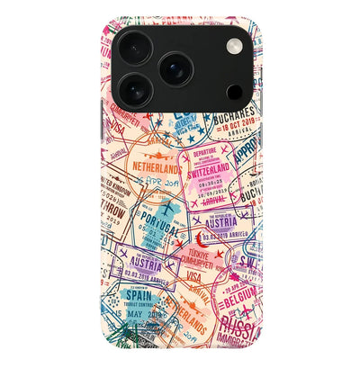 Passport Stamps iPhone Case