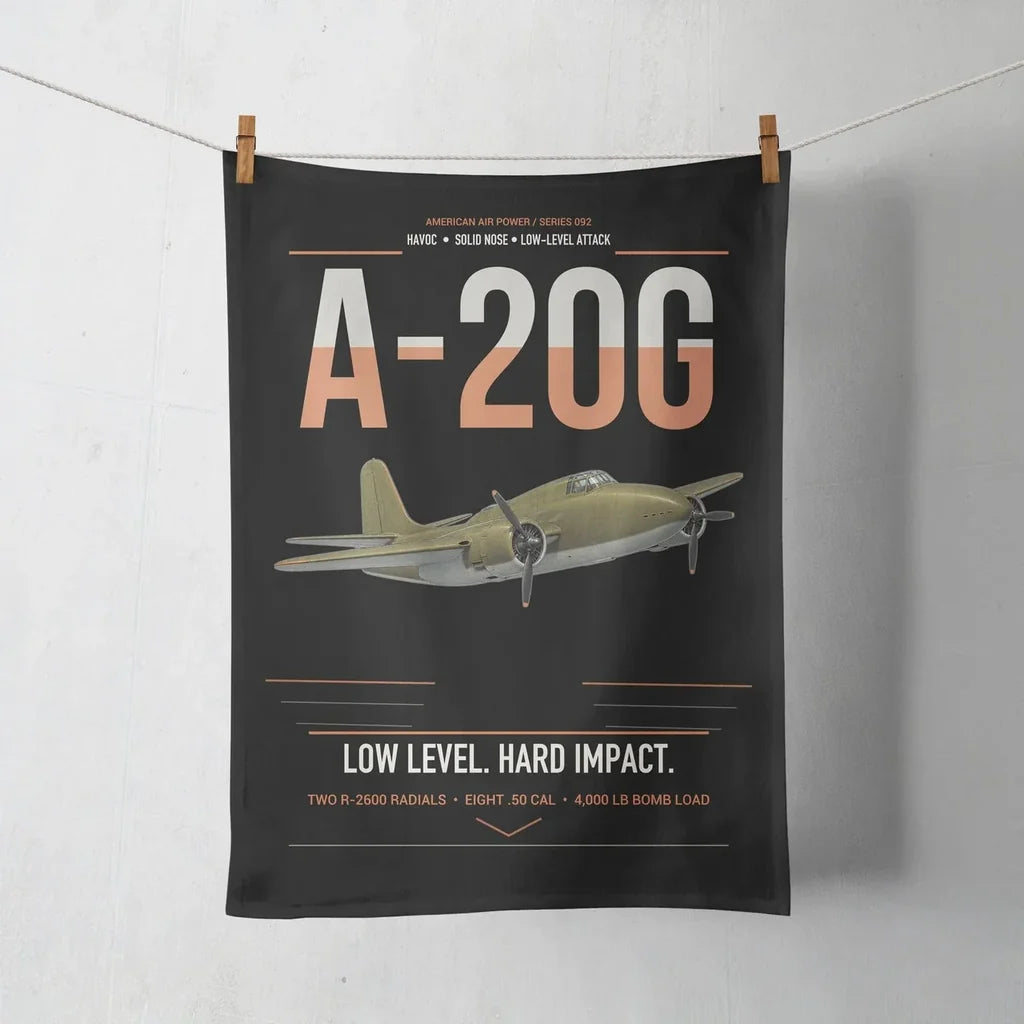 A-20G Havoc design on black towel