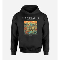 Thumbnail for SANTIAGO - Poster - Premium Hoodie - Black
