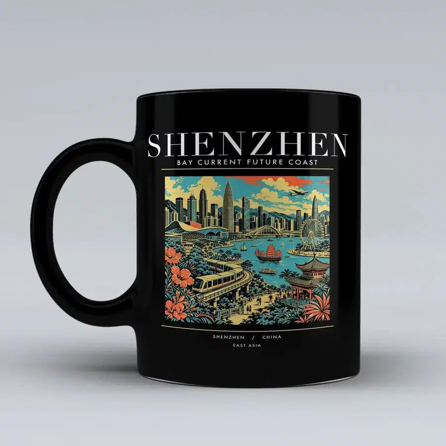 SHENZHEN - Poster - Mug - Black