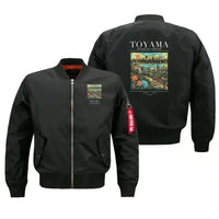Thumbnail for TOYAMA - Poster - Bomber Jacket - Black