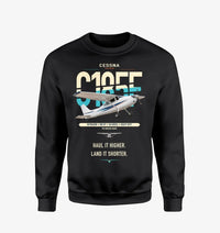 Thumbnail for Cessna A185F Skywagon design on black sweatshirt