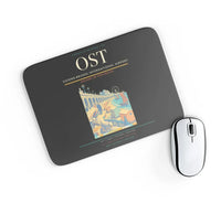 Thumbnail for Ostend-Bruges International Airport (OST) design on black rectangle mouse pad