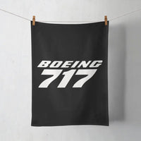 Thumbnail for Boeing 717 & Text aviation design on soft absorbent cotton towel.