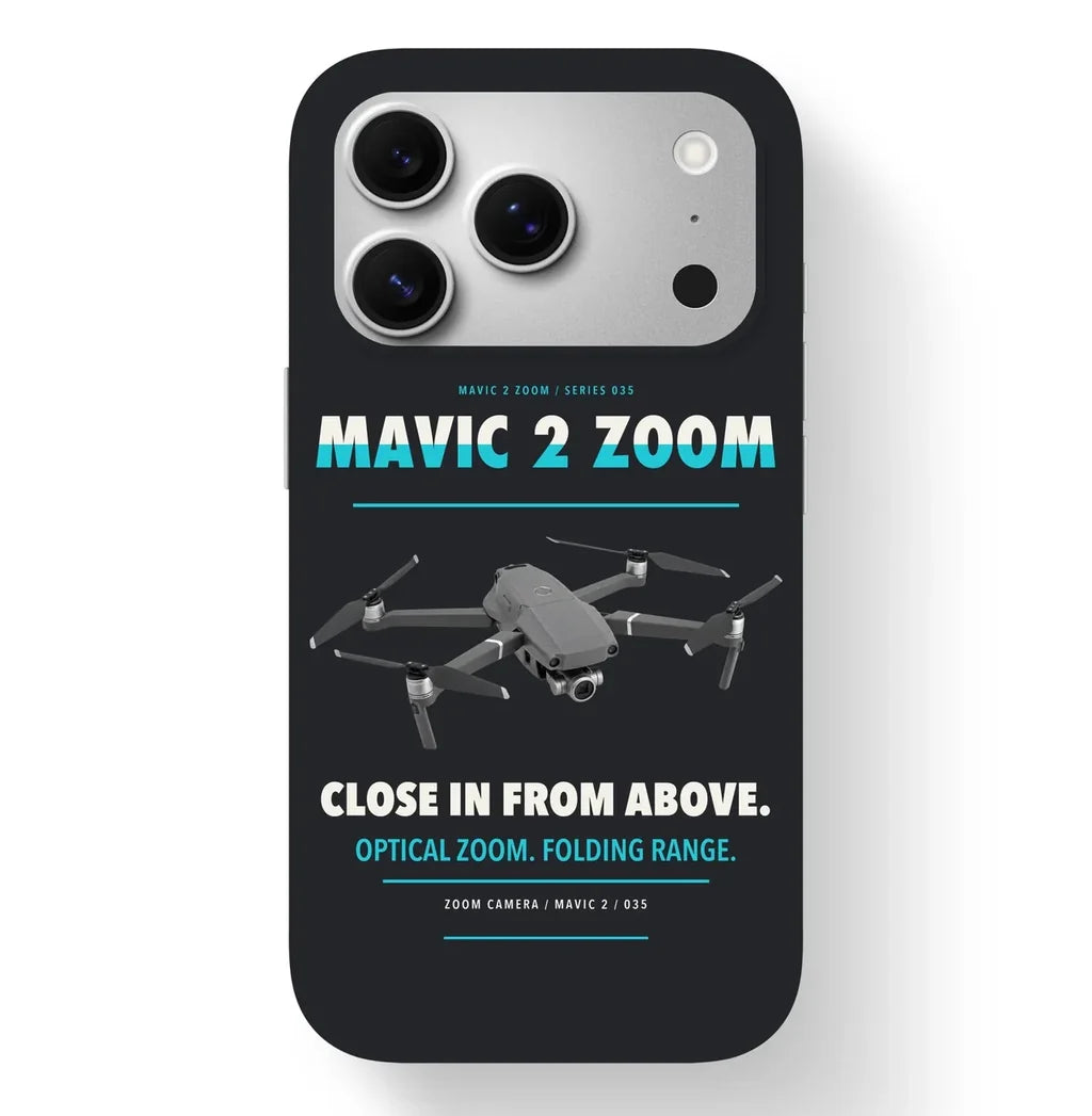 DJI Mavic 2 Zoom Case design on black iphone case