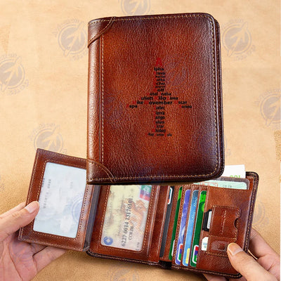 Airplane Shape Aviation Alphabet aviation print leather wallet, leather.