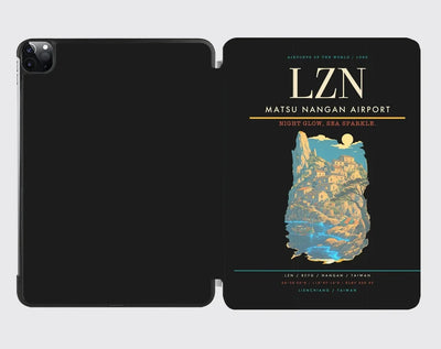Matsu Nangan Airport (LZN) design on black ipad tablet case