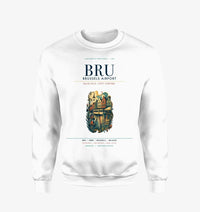 Thumbnail for Brussels Airport (BRU) design on white sweatshirt