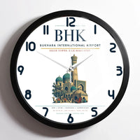 Thumbnail for Bukhara International Airport BHK Wall-Clock Framed - White