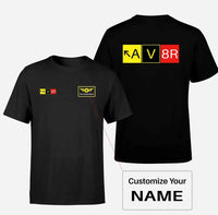 Thumbnail for AV8R aviation design printed on soft cotton double-side print T-shirt.