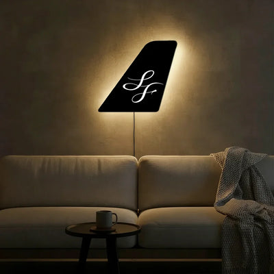 StarFlyer Airlines aviation design on durable metal with LED aircraft tail wall art.