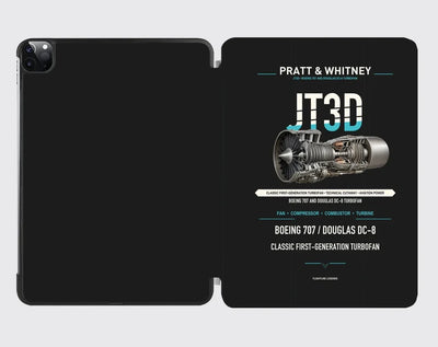 JT3D design on black ipad tablet case
