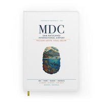 Thumbnail for Sam Ratulangi International Airport Manado (MDC) design on white notebook