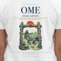 Thumbnail for Nome Airport (OME) double-side t-shirt design close-up cover