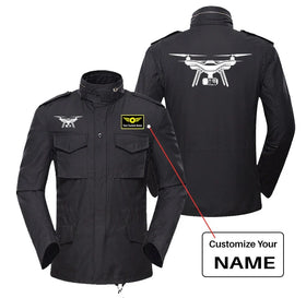 Drone Silhouette Military Coats