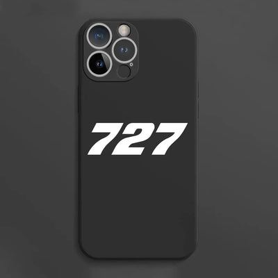 Boeing 727 Flat Text aviation design on soft silicone iPhone case for iPhone.