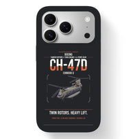Thumbnail for Boeing CH-47D design on black magsafe iphone case, for iPhone 17 Pro