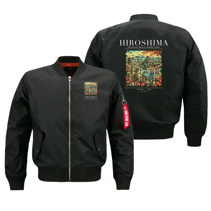 HIROSHIMA - Poster - Bomber Jacket - Black