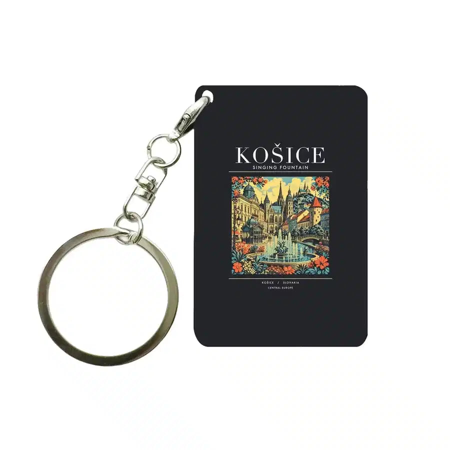 KOŠICE - Poster - Key Chain - Black