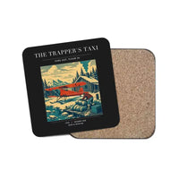 Thumbnail for The Trapper's Taxi - Designed Coasters design on black 1-piece