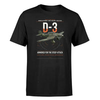 Thumbnail for Junkers Ju 87D-3 design on black t-shirt, single-side print
