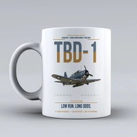 Thumbnail for TBD-1 Devastator design on white ceramic mug, double-side print
