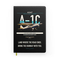 Thumbnail for Aviat Husky A-1C-180 design on black notebook