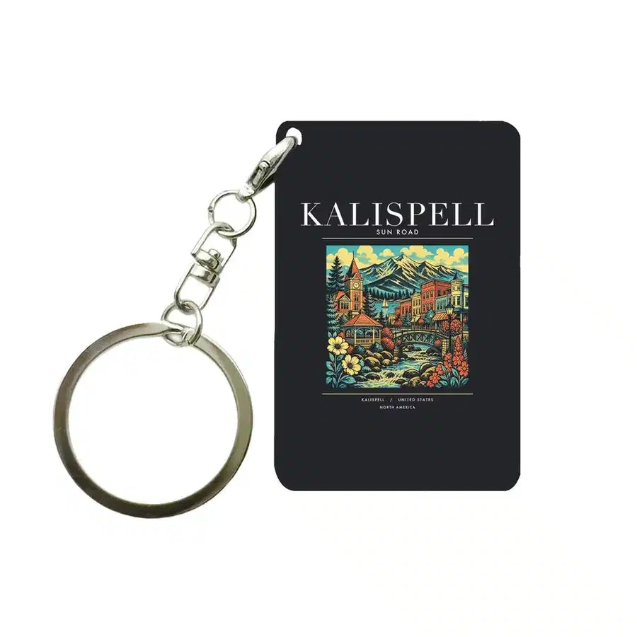 KALISPELL - Poster - Key Chain - Black