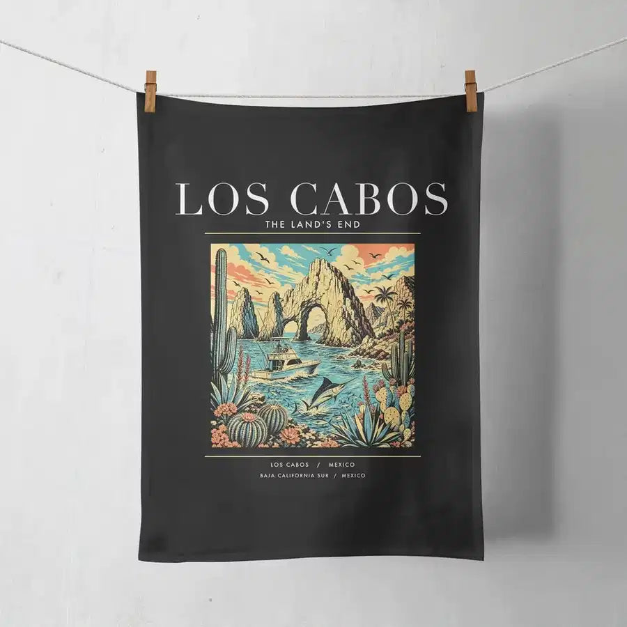 LOS CABOS - Poster - Towel - Black