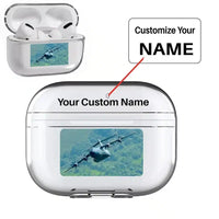 Thumbnail for Cruising Airbus A400M AirPods Pro transparent case - Normal + Name