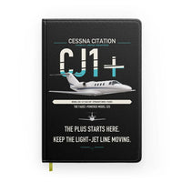 Thumbnail for Cessna Citation CJ1+ design on black notebook