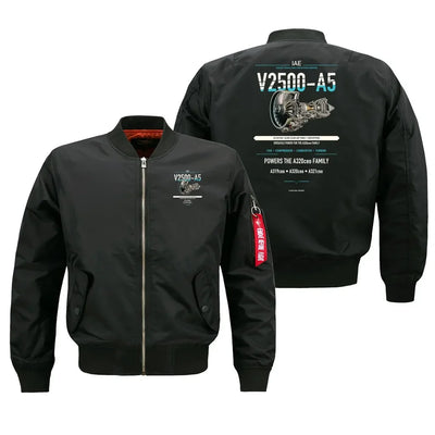 V2500-A5 design on black bomber