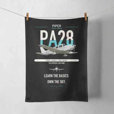 Piper PA-28-181 Archer LX design on black towel