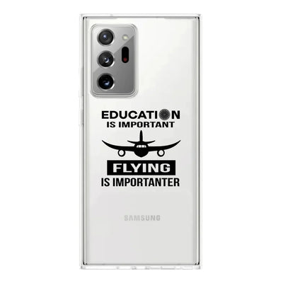Flying is Importanter Transparent Samsung Case