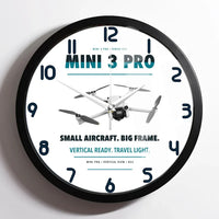 Thumbnail for DJI Mini 3 Pro design on white framed wall clock