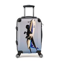 Thumbnail for ANA's Boeing 777 Cabin Size aviation print luggage, durable shell.