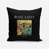 Thumbnail for BOZCAADA - Poster - Pillow - Black