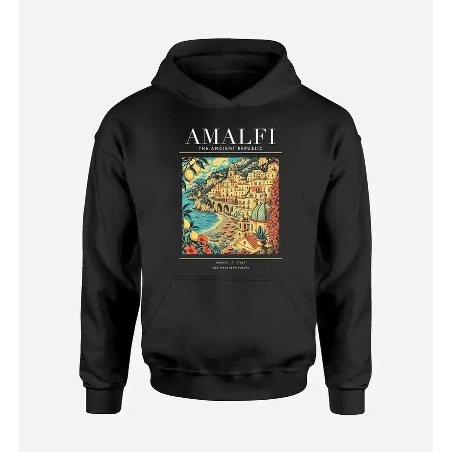 AMALFI - Poster - Premium Hoodie - Black