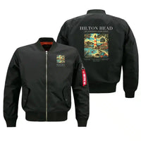 Thumbnail for HILTON HEAD - Poster - Bomber Jacket - Black