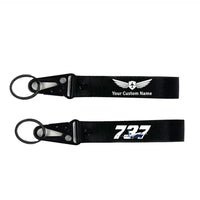 Thumbnail for Super Boeing 737 aviation hawk-shaped key chain, durable metal alloy.