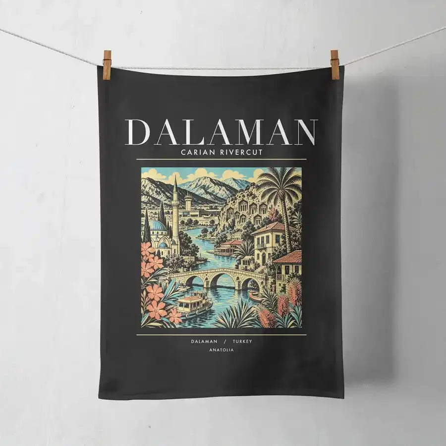 DALAMAN - Poster - Towel - Black