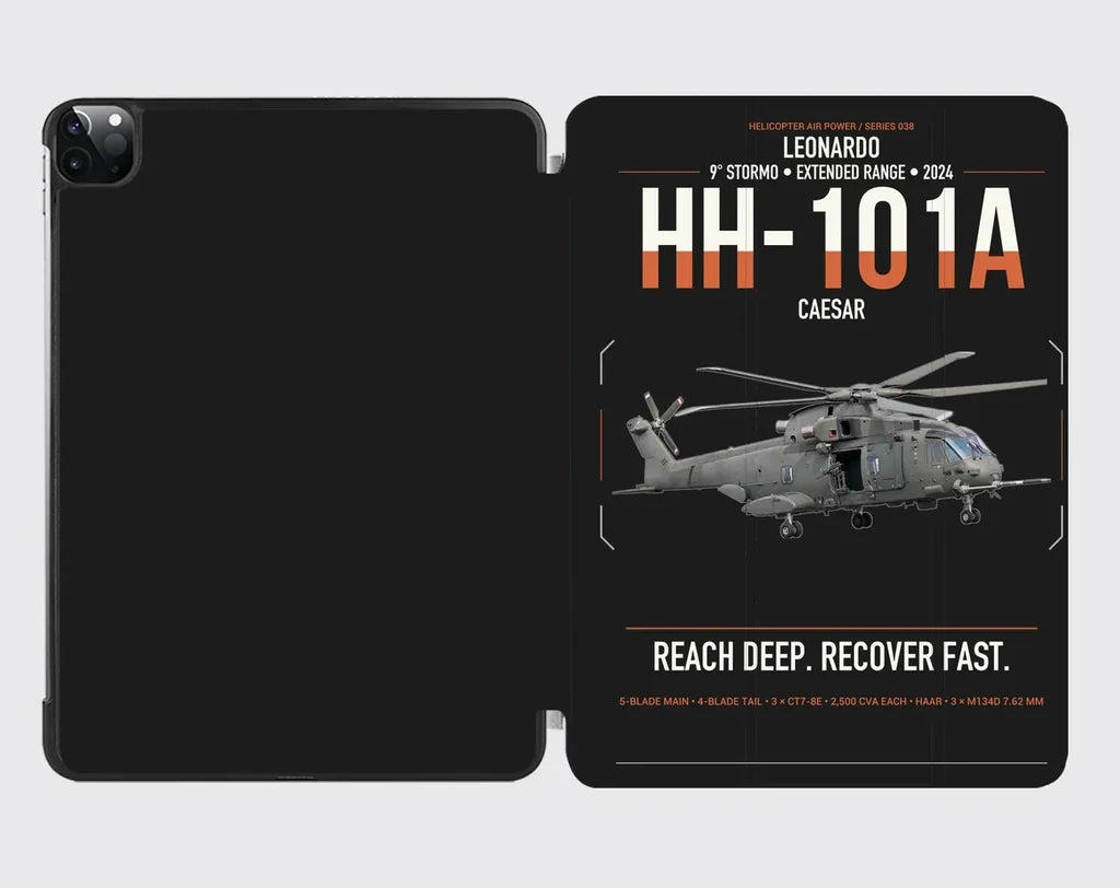 Leonardo HH-101A Caesar design on black ipad tablet case