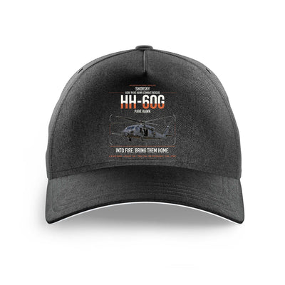 Sikorsky HH-60G Pave Hawk design on black printed hat