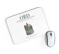 Thumbnail for Chicago O'Hare International Airport (ORD) design on white rectangle mouse pad
