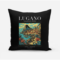 Thumbnail for LUGANO - Poster - Pillow - Black