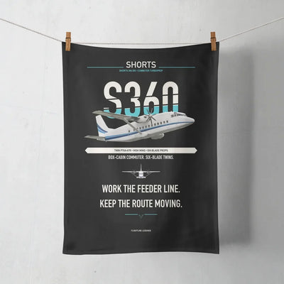 Shorts 360-300 design on black towel